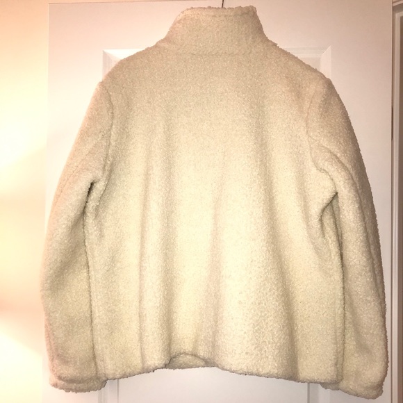 LOFT Fleece Funnel Neck Coat - Picture 7 of 8